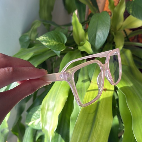 Fashion glasses no prescription glasses fashion stylish pink glasses cute - Picture 4 of 9